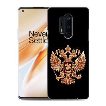 Силиконовый чехол на OnePlus 8 Pro с принтом Герб России золотой Силиконовый чехол на OnePlus 8 Pro с принтом Герб России золотой