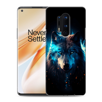 Силиконовый чехол на OnePlus 8 Pro с принтом Волк ночной Силиконовый чехол на OnePlus 8 Pro с принтом Волк ночной