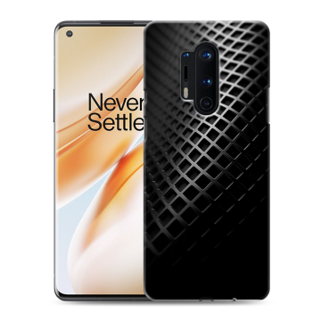 Силиконовый чехол на OnePlus 8 Pro с принтом Текстура металла