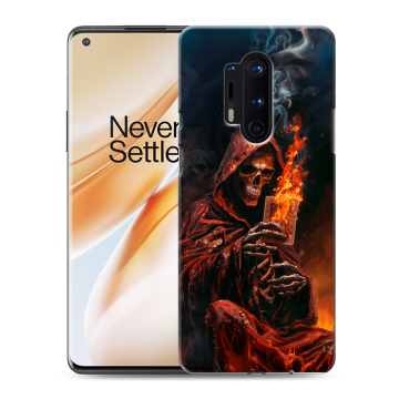 Силиконовый чехол на OnePlus 8 Pro с принтом Скелет и карты Силиконовый чехол на OnePlus 8 Pro с принтом Скелет и карты