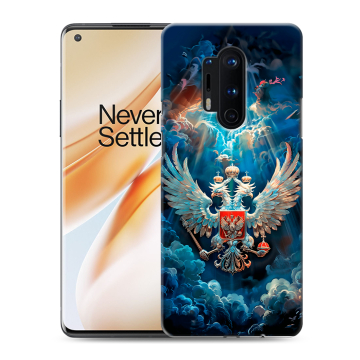 Силиконовый чехол на OnePlus 8 Pro с принтом Герб флаг России Силиконовый чехол на OnePlus 8 Pro с принтом Герб флаг России