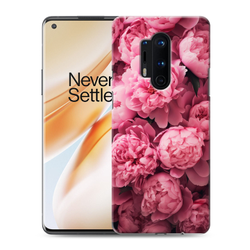 Силиконовый чехол на OnePlus 8 Pro с принтом цветы пионы Силиконовый чехол на OnePlus 8 Pro с принтом цветы пионы