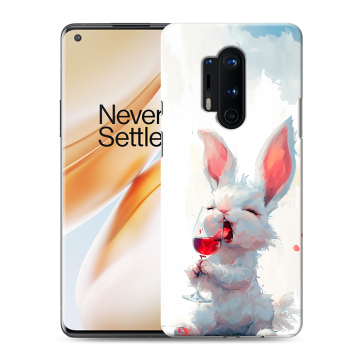 Силиконовый чехол на OnePlus 8 Pro с принтом кролик зайчик Силиконовый чехол на OnePlus 8 Pro с принтом кролик зайчик