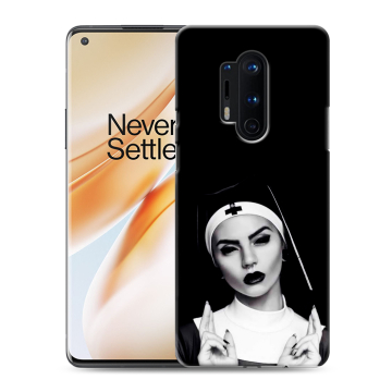Силиконовый чехол на OnePlus 8 Pro с принтом монашка Силиконовый чехол на OnePlus 8 Pro с принтом монашка
