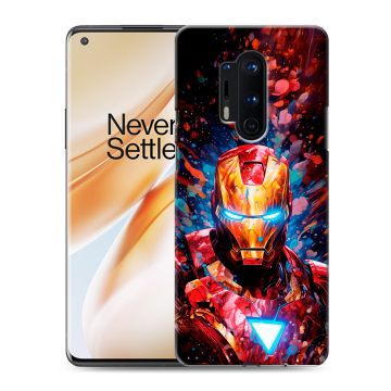 Силиконовый чехол на OnePlus 8 Pro с принтом Железный человек Ironman Силиконовый чехол на OnePlus 8 Pro с принтом Железный человек Ironman