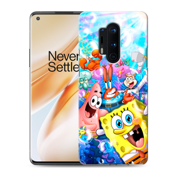Силиконовый чехол на OnePlus 8 Pro с принтом спанчбоб спанч боб