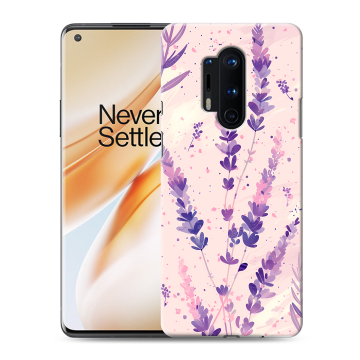 Силиконовый чехол на OnePlus 8 Pro с принтом цветы лаванда