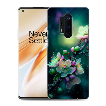 Силиконовый чехол на OnePlus 8 Pro с принтом Цветы и мрамор Силиконовый чехол на OnePlus 8 Pro с принтом Цветы и мрамор