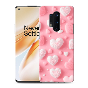 Силиконовый чехол на OnePlus 8 Pro с принтом Сердечки