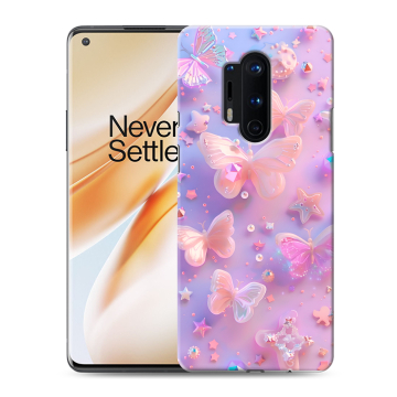 Силиконовый чехол на OnePlus 8 Pro с принтом Бабочки Силиконовый чехол на OnePlus 8 Pro с принтом Бабочки