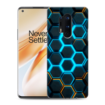 Силиконовый чехол на OnePlus 8 Pro с принтом Неоновые соты Силиконовый чехол на OnePlus 8 Pro с принтом Неоновые соты