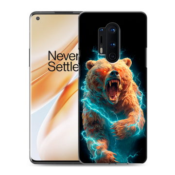 Силиконовый чехол на OnePlus 8 Pro с принтом Медведь Силиконовый чехол на OnePlus 8 Pro с принтом Медведь