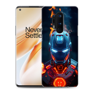 Силиконовый чехол на OnePlus 8 Pro с принтом IronMan Железный человек Силиконовый чехол на OnePlus 8 Pro с принтом IronMan Железный человек