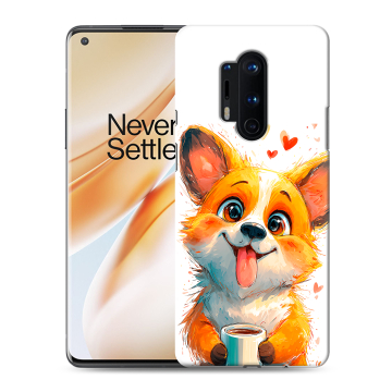 Силиконовый чехол на OnePlus 8 Pro с принтом корги Силиконовый чехол на OnePlus 8 Pro с принтом корги