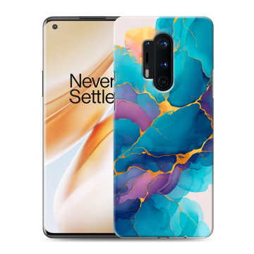 Силиконовый чехол на OnePlus 8 Pro с принтом Мрамор блестки Силиконовый чехол на OnePlus 8 Pro с принтом Мрамор блестки