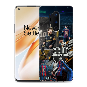 Силиконовый чехол на OnePlus 8 Pro с принтом Messi Barcelona