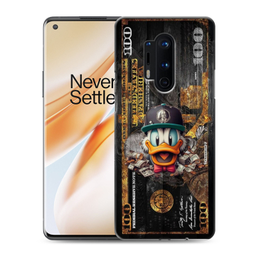 Силиконовый чехол на OnePlus 8 Pro с принтом Дональд Дак Доллар