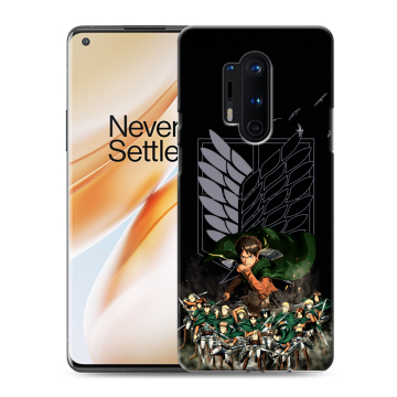 Силиконовый чехол на OnePlus 8 Pro с принтом Атака титанов
