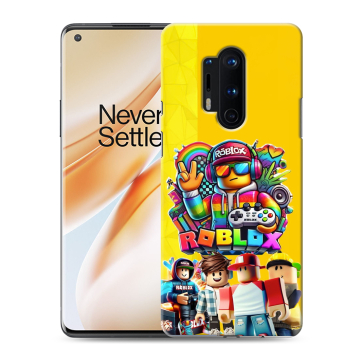 Силиконовый чехол на OnePlus 8 Pro с принтом Roblox Роблокс