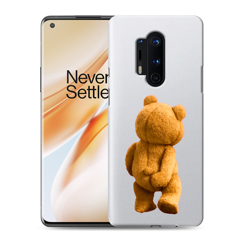 Силиконовый противоударный чехол на OnePlus 8 Pro с принтом Медведь Силиконовый противоударный чехол на OnePlus 8 Pro с принтом Медведь
