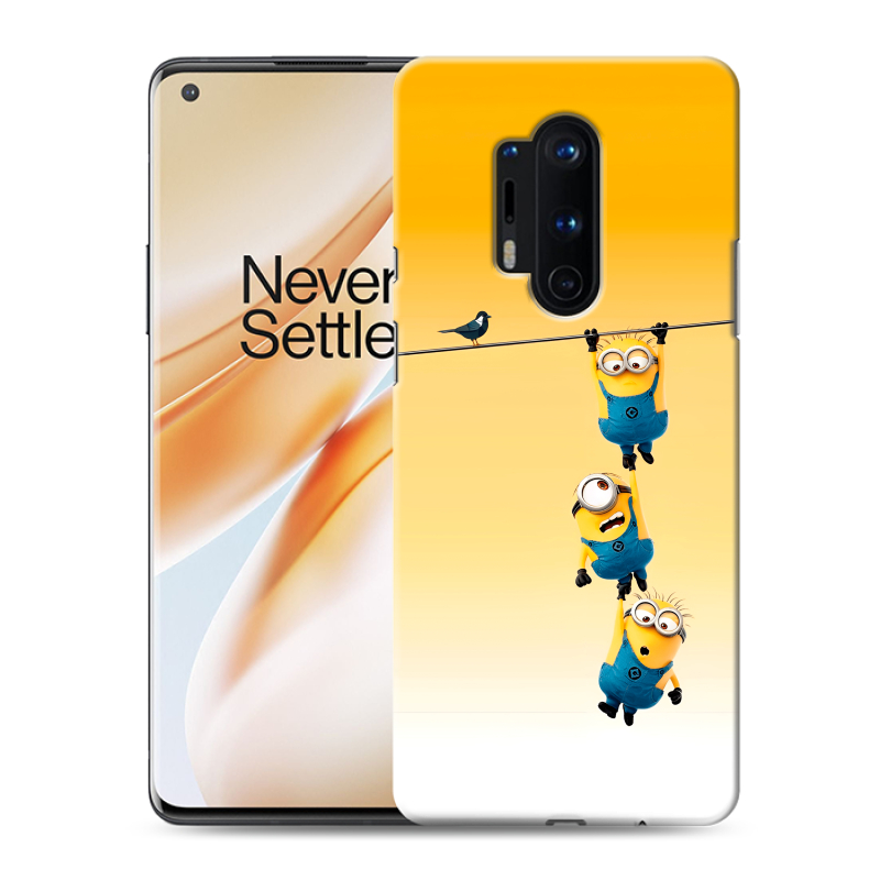 Силиконовый чехол на OnePlus 8 Pro с принтом Миньоны Силиконовый чехол на OnePlus 8 Pro с принтом Миньоны