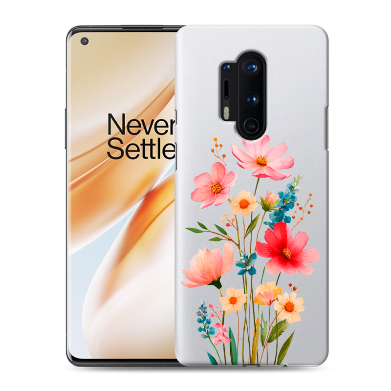 Силиконовый чехол на OnePlus 8 Pro с принтом Цветы Силиконовый чехол на OnePlus 8 Pro с принтом Цветы