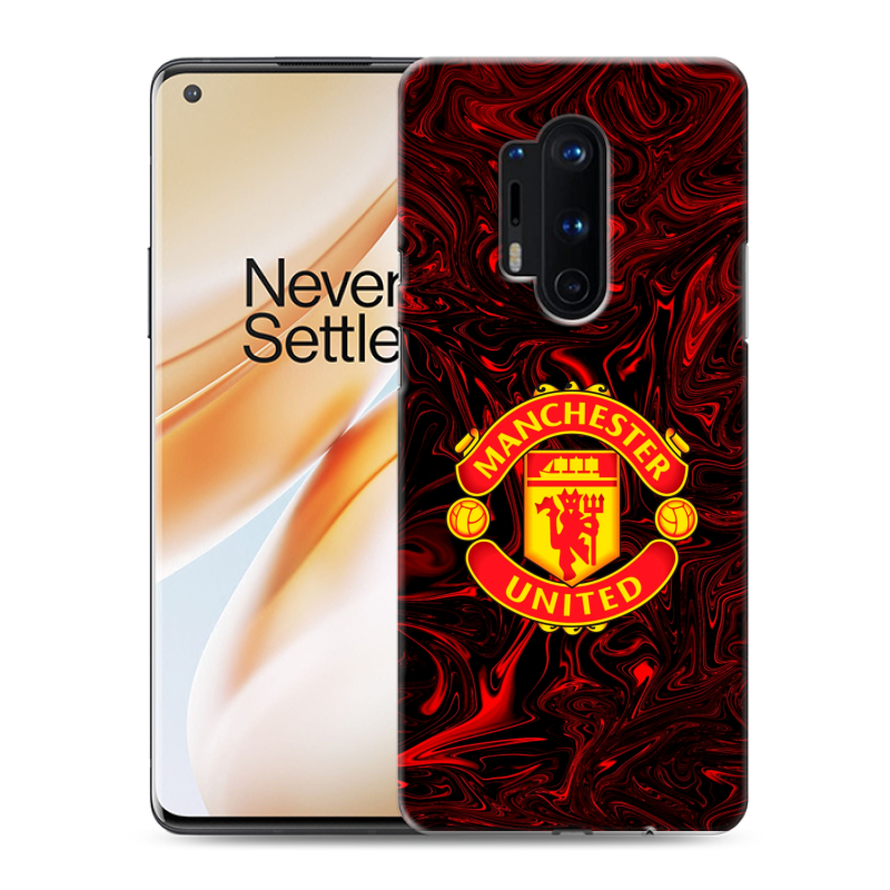 Силиконовый противоударный чехол на OnePlus 8 Pro с принтом Manchester United Силиконовый противоударный чехол на OnePlus 8 Pro с принтом Manchester United