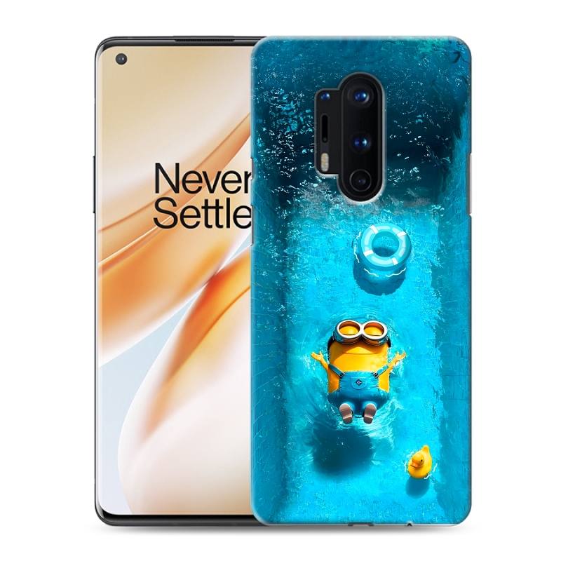 Силиконовый противоударный чехол на OnePlus 8 Pro с принтом Миньоны Силиконовый противоударный чехол на OnePlus 8 Pro с принтом Миньоны