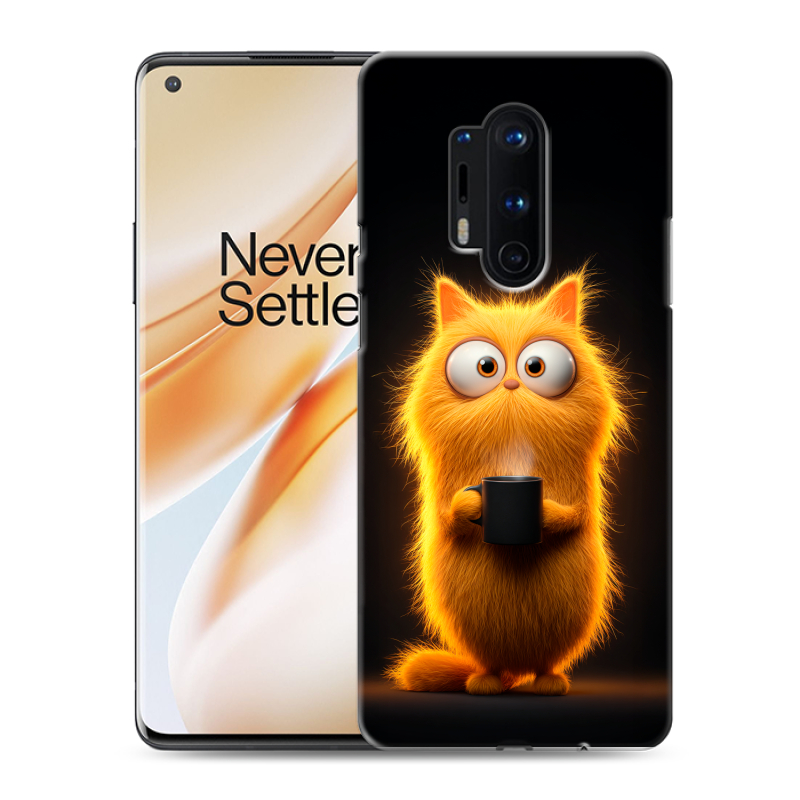 Силиконовый противоударный чехол на OnePlus 8 Pro с принтом Смешной кот Силиконовый противоударный чехол на OnePlus 8 Pro с принтом Смешной кот