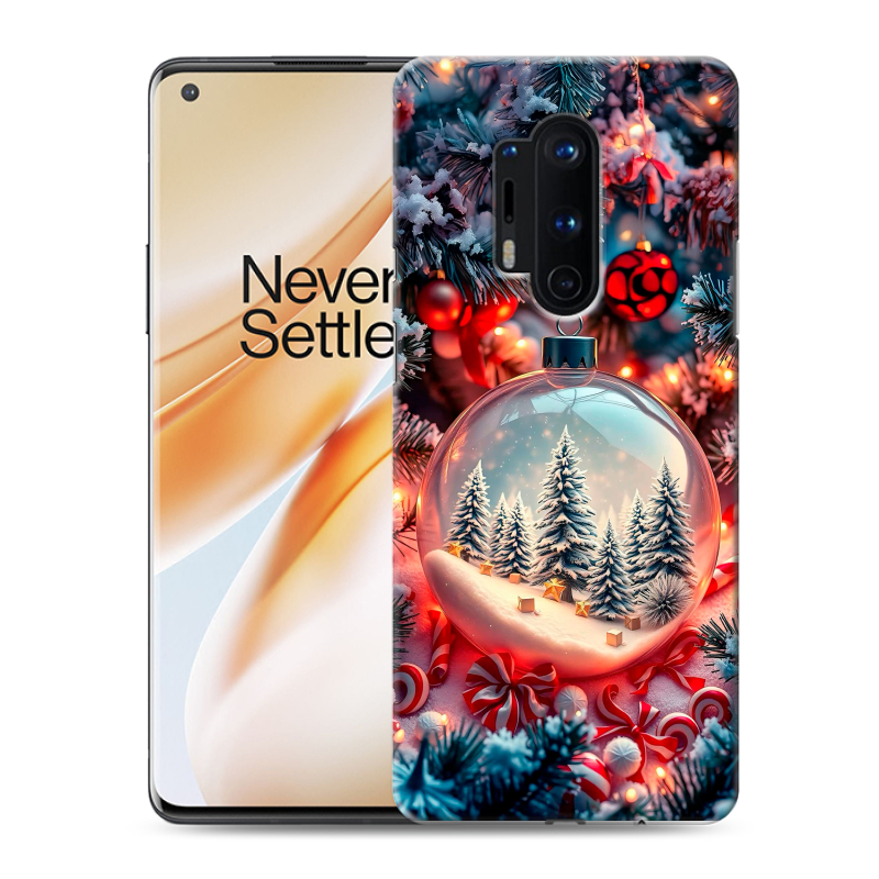 Силиконовый чехол на OnePlus 8 Pro с принтом Новый год Силиконовый чехол на OnePlus 8 Pro с принтом Новый год