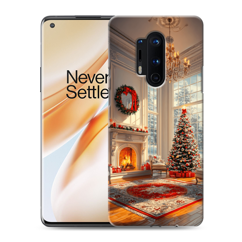 Силиконовый противоударный чехол на OnePlus 8 Pro с принтом Новый год Силиконовый противоударный чехол на OnePlus 8 Pro с принтом Новый год