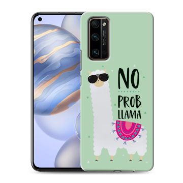 Силиконовый противоударный чехол на Huawei Honor 30 с принтом Лама Силиконовый противоударный чехол на Huawei Honor 30 с принтом Лама