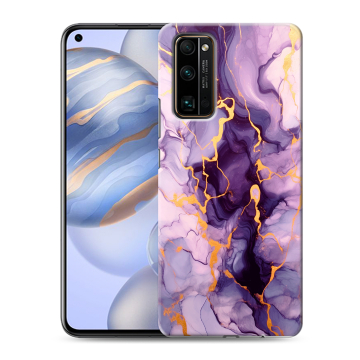 Силиконовый противоударный чехол на Huawei Honor 30 с принтом Мрамор Силиконовый противоударный чехол на Huawei Honor 30 с принтом Мрамор