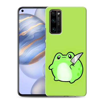 Силиконовый противоударный чехол на Huawei Honor 30 с принтом Лягушенок Силиконовый противоударный чехол на Huawei Honor 30 с принтом Лягушенок