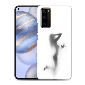 Силиконовый противоударный чехол на Huawei Honor 30 с принтом Силуэт