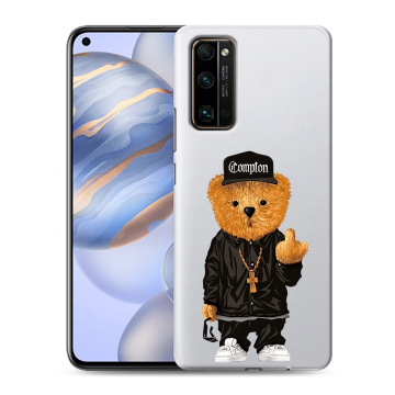 Силиконовый противоударный чехол на Huawei Honor 30 с принтом Плюшевый медведь Силиконовый противоударный чехол на Huawei Honor 30 с принтом Плюшевый медведь