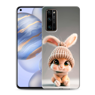 Силиконовый противоударный чехол на Huawei Honor 30 с принтом Кролик Силиконовый противоударный чехол на Huawei Honor 30 с принтом Кролик