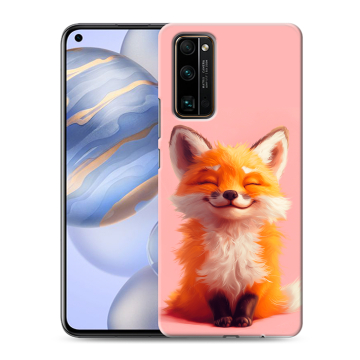 Силиконовый противоударный чехол на Huawei Honor 30 с принтом милая лиса Силиконовый противоударный чехол на Huawei Honor 30 с принтом милая лиса