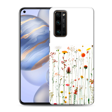 Силиконовый противоударный чехол на Huawei Honor 30 с принтом цветы Силиконовый противоударный чехол на Huawei Honor 30 с принтом цветы