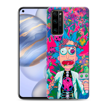 Силиконовый противоударный чехол на Huawei Honor 30 с принтом Рик и Морти Rick Morty Силиконовый противоударный чехол на Huawei Honor 30 с принтом Рик и Морти Rick Morty