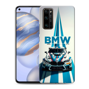 Силиконовый противоударный чехол на Huawei Honor 30 с принтом БМВ BMW Силиконовый противоударный чехол на Huawei Honor 30 с принтом БМВ BMW