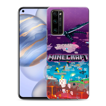 Силиконовый противоударный чехол на Huawei Honor 30 с принтом Майнкрафт Minecraft Силиконовый противоударный чехол на Huawei Honor 30 с принтом Майнкрафт Minecraft