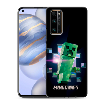 Силиконовый противоударный чехол на Huawei Honor 30 с принтом Майнкрафт Minecraft Силиконовый противоударный чехол на Huawei Honor 30 с принтом Майнкрафт Minecraft