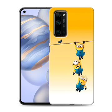 Силиконовый противоударный чехол на Huawei Honor 30 с принтом Миньоны Силиконовый противоударный чехол на Huawei Honor 30 с принтом Миньоны