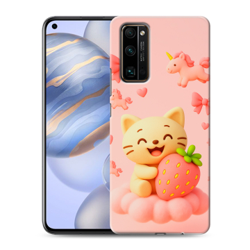 Силиконовый противоударный чехол на Huawei Honor 30 с принтом для девочек Силиконовый противоударный чехол на Huawei Honor 30 с принтом для девочек