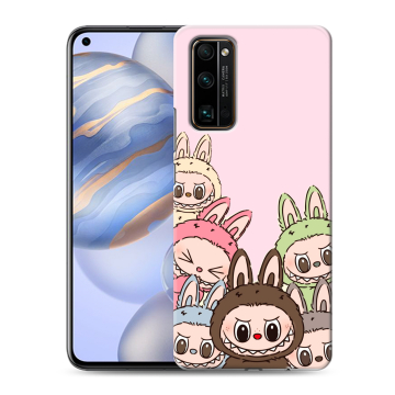 Силиконовый противоударный чехол на Huawei Honor 30 с принтом Лабубу