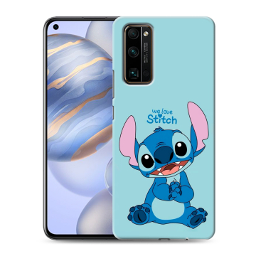 Силиконовый противоударный чехол на Huawei Honor 30 с принтом Лило и Стич