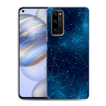 Силиконовый противоударный чехол на Huawei Honor 30 с принтом Космос звезды