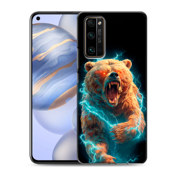 Силиконовый противоударный чехол на Huawei Honor 30 с принтом Медведь