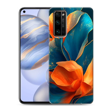 Силиконовый противоударный чехол на Huawei Honor 30 с принтом Цветы